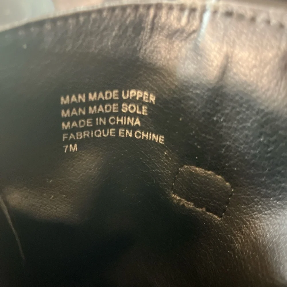 Size 7 YRU faux leather slouchy cowboy boots! - Picture 5 of 5